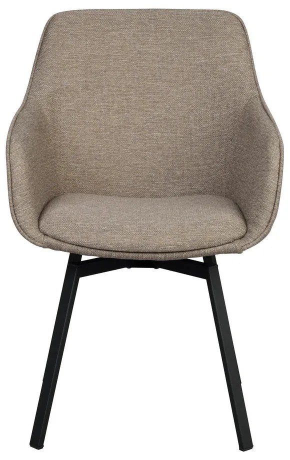 Бежови тапицирани трапезни столове в комплект 2 бр. Alison – Rowico