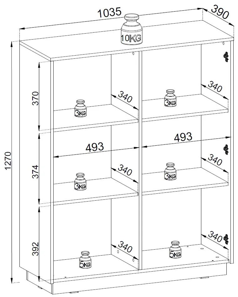 Бюфет Imperial long-Leuko
