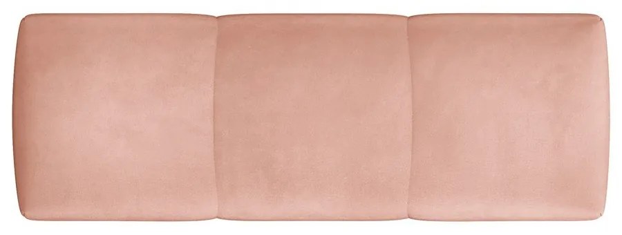 Розов кадифен подлакътник за модулен диван Rome Velvet - Cosmopolitan Design