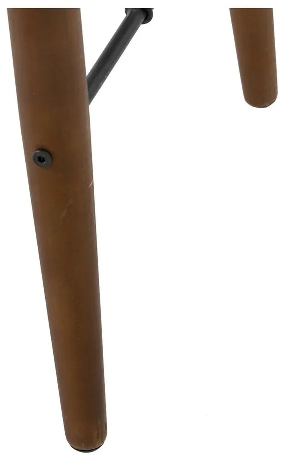 Черна метална конзолна маса 38x120 cm Oslo – Ixia