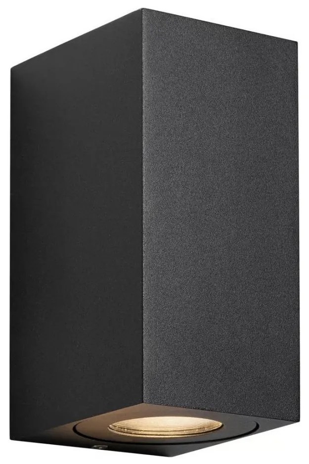 Nordlux - Външно стенно осветително тяло CANTO 2xGU10/28W/230V IP44 черно
