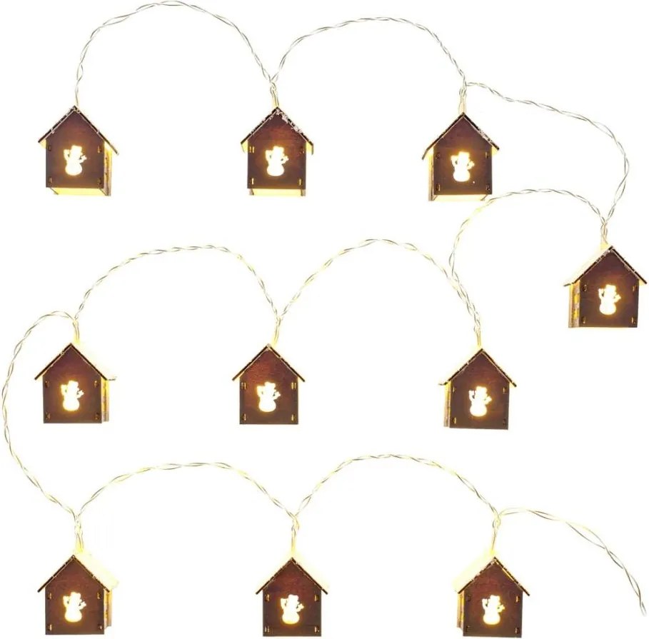 Retlux - LED гирлянд 10xLED/2xAA 2,3m топла бяла