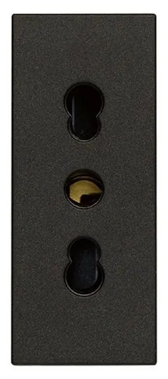 VIMAR 30203.G Контакт SICURY Linea, 2P+E 16A P17/11 250 V~, ит. стандарт, детска защита, 1М, Black,