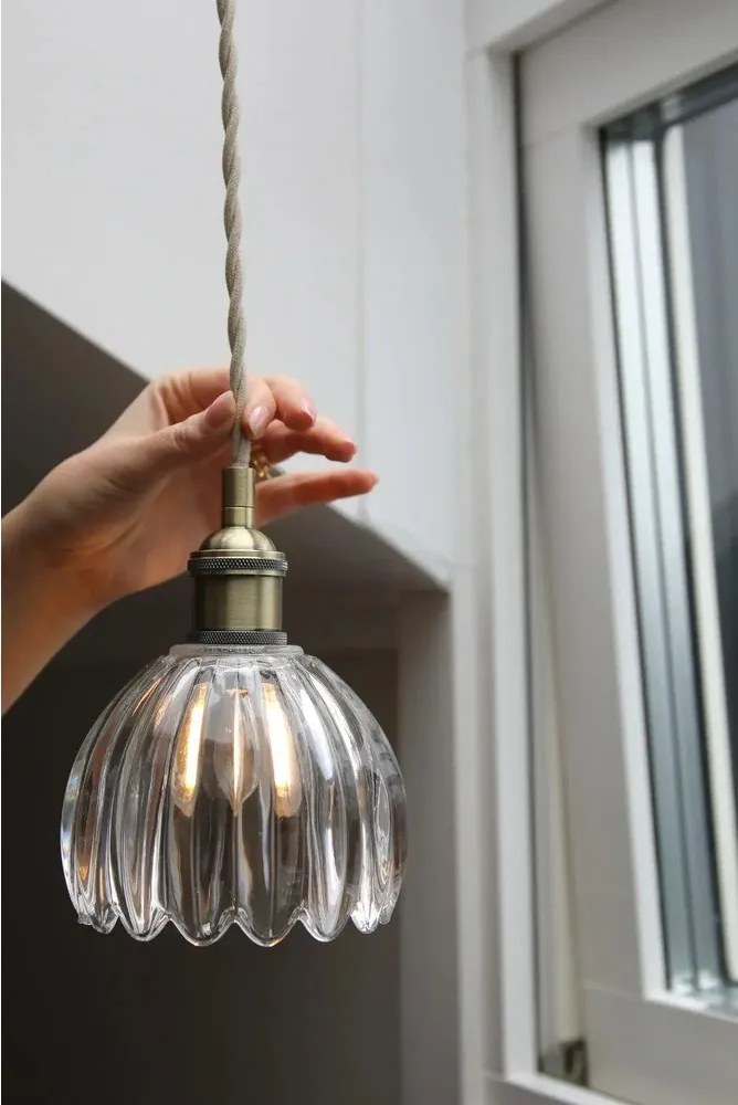 Метално висящо осветително тяло със стъклен абажур ø 13 cm Gota – Markslöjd