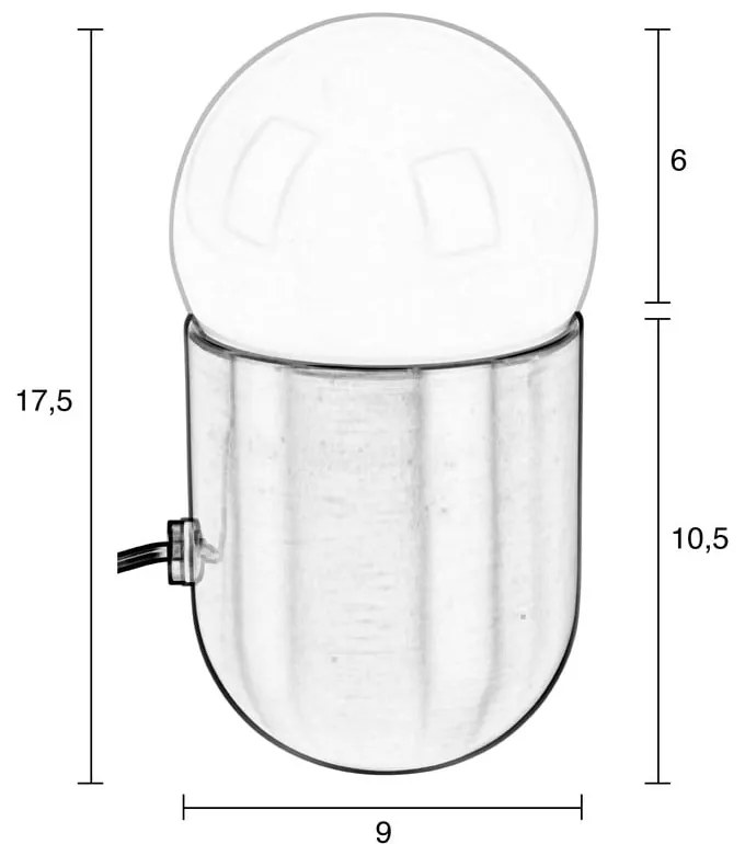 Настолна лампа в сребристо Gio - Zuiver