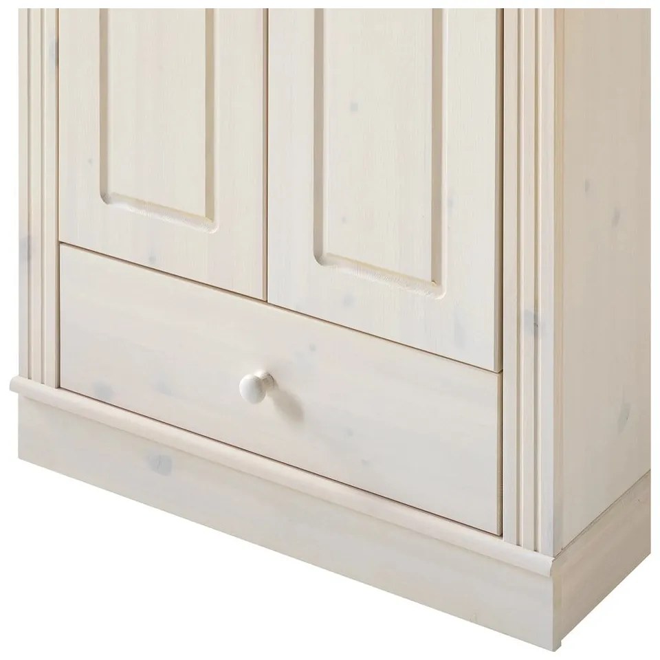 Бял гардероб от масивен бор 65x180 cm Anita – Støraa