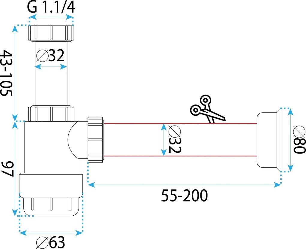 Сифон HC2 White