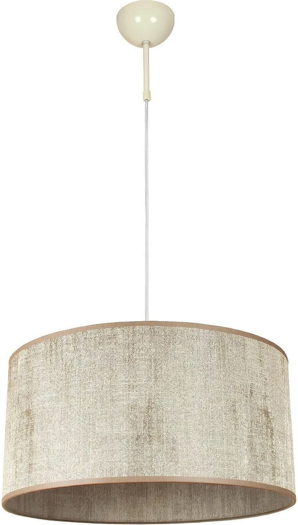 Пендел САРАЙ БРОНЗ - цилиндър ø400, h=200, крем, 1xE27