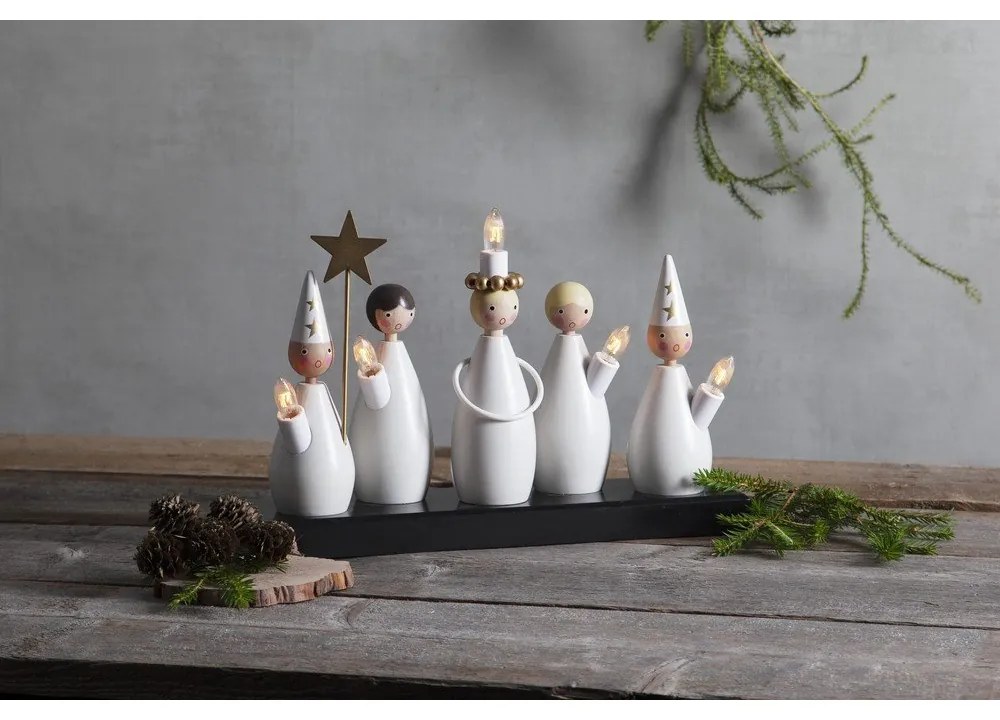 Черно-бял светлинна декорация за контакт Luciakör – Star Trading