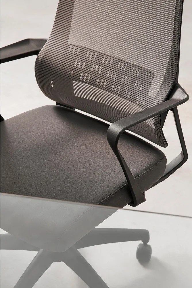 Черен тапициран офис стол Hoboken – Yes Everyday