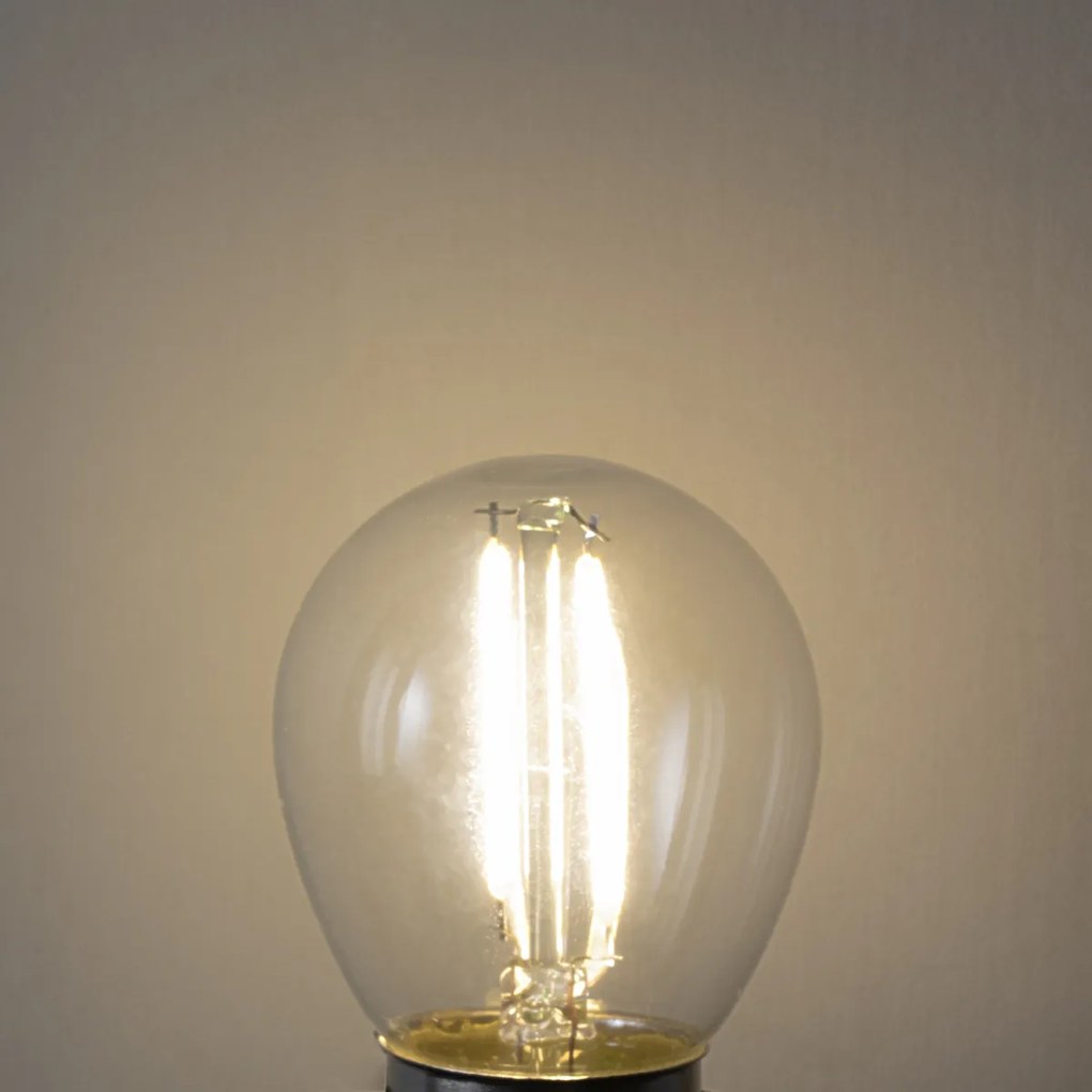 Комплект от 5 LED крушки E27 P45 със сензор за здрач 3W 250 lm 3000K