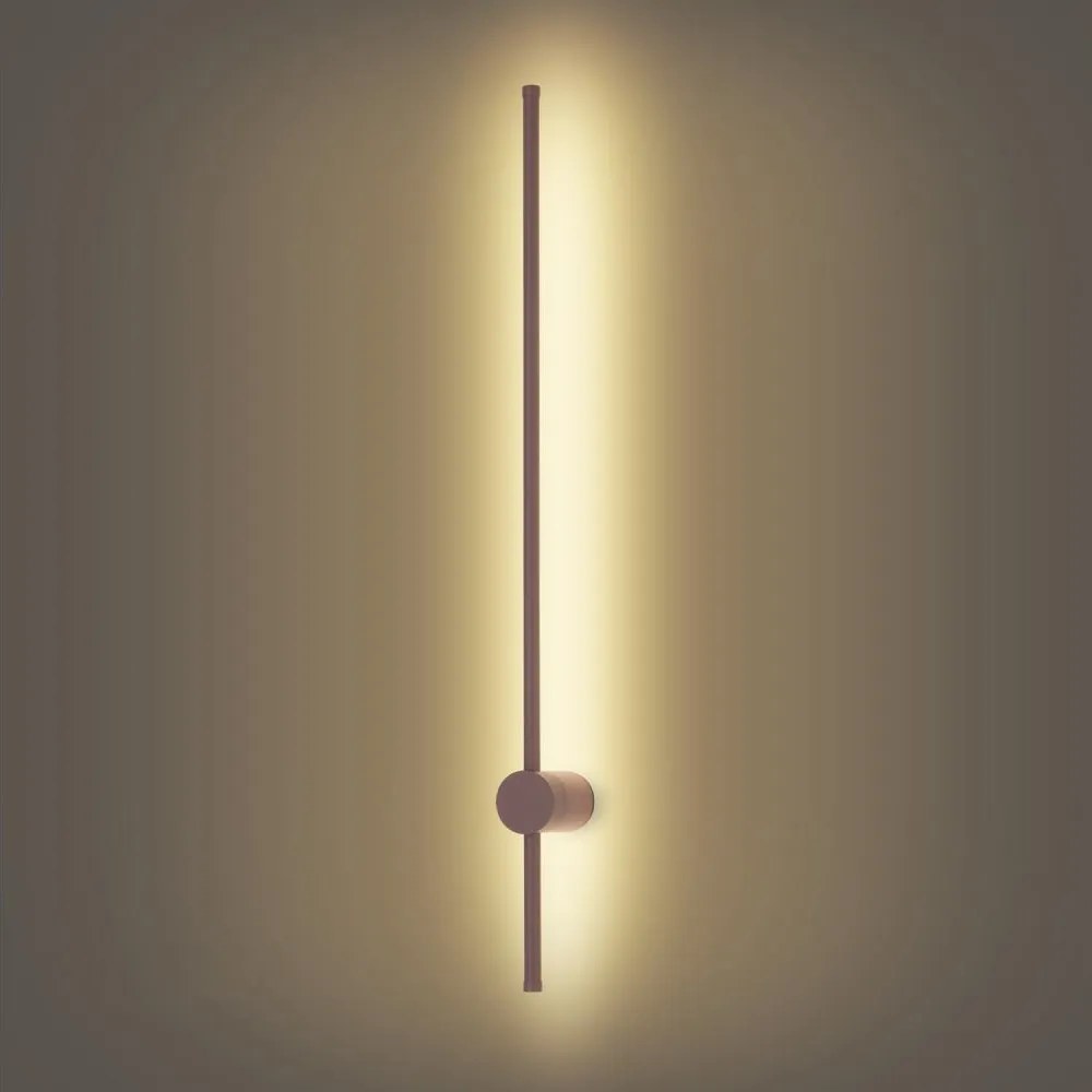 Brilagi - LED външно стенно осветително тяло AURA LED/20W/230V 3000K IP54 97 cm кафяво CRI 90
