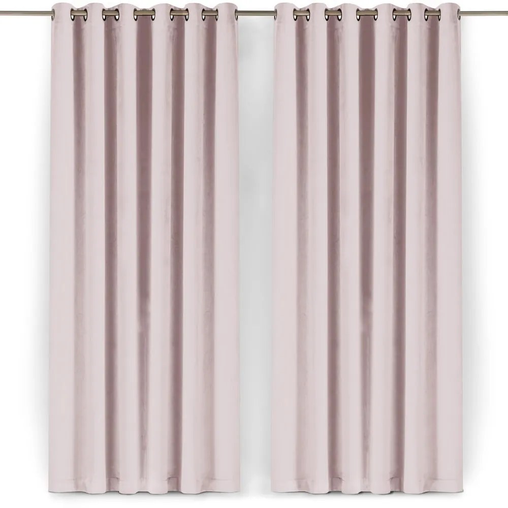 Светлорозова затъмняваща завеса 530x175 cm Velto – Filumi