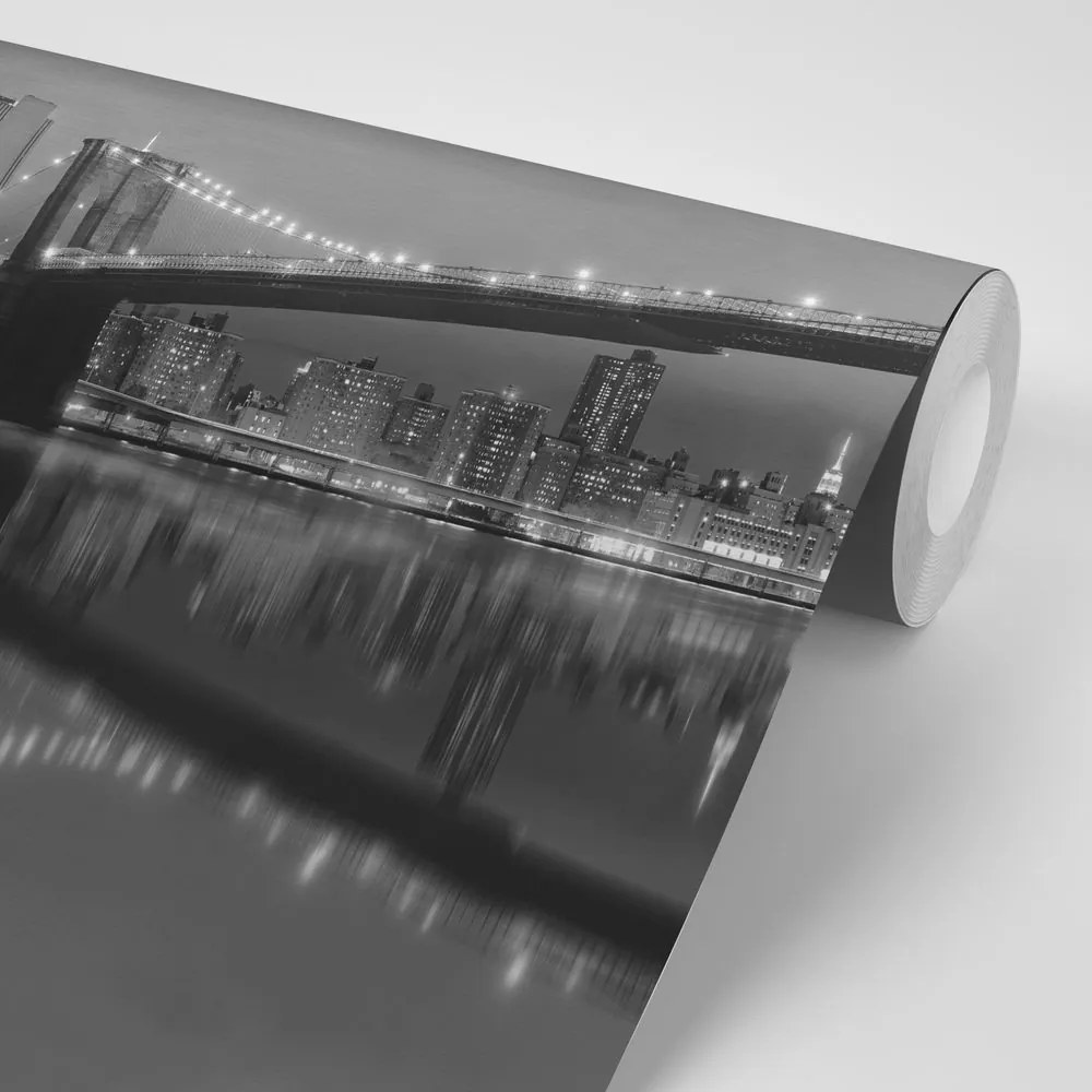 Фототапет – Черно-бял мост в Манхатън
