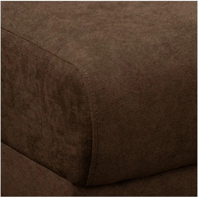 Тъмнокафяв ъглов диван (десен ъгъл) Beata - Ropez