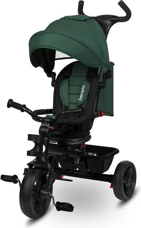 Lionelo - Детска триколка HAARI зелена/черна