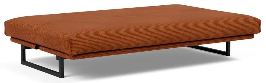 Оранжев сгъваем диван от рипсено кадифе 200 cm Fraction – Innovation