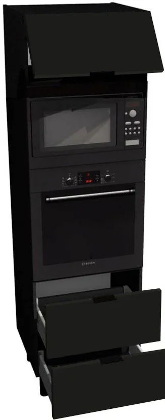 Висок подов шкаф за фурна Italia SPM6/2/2137-Black