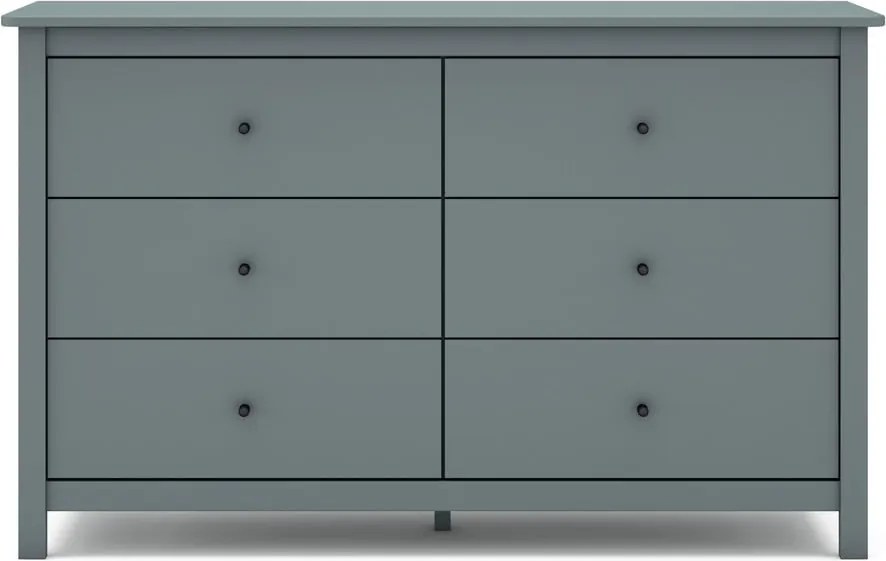 Скрин сиво-зелен от масивен бор 130x80x45 cm Misti – Marckeric