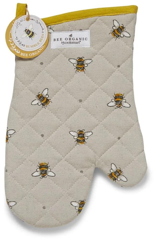 Бежови и жълти памучни кухненски ръкавици Bumble Bees - Cooksmart ®