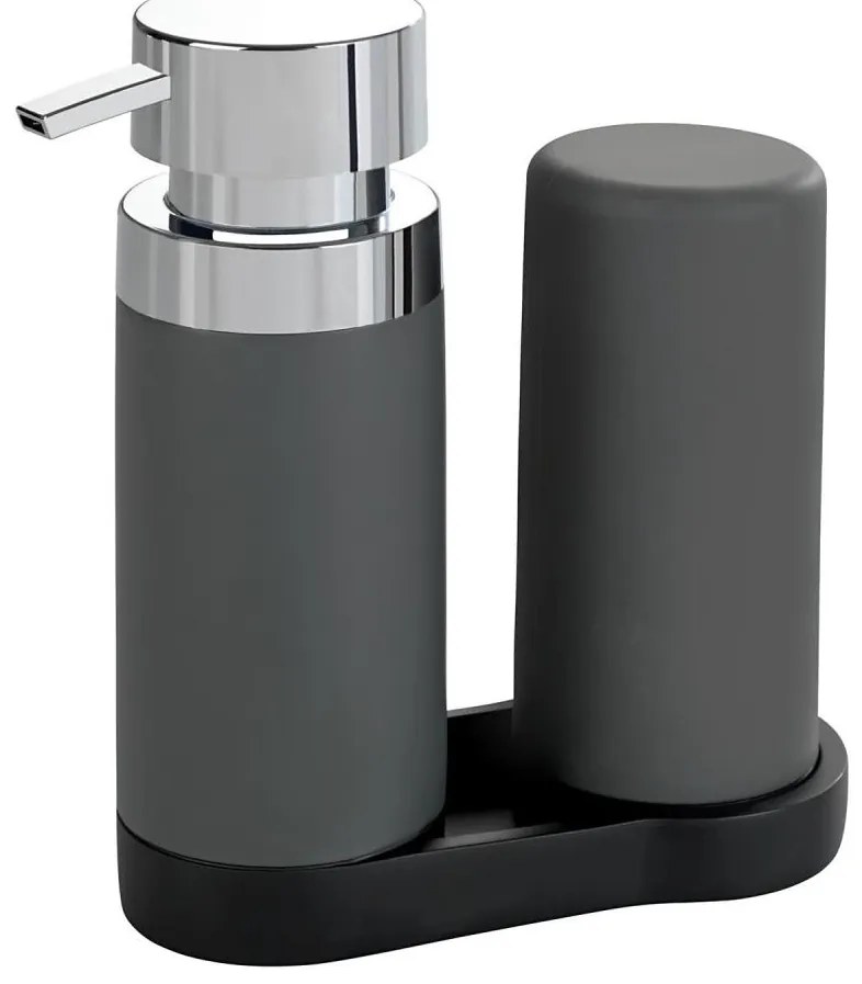 WENKO 54735100 - Станция за миене EASY SQUEEZ-E 15x18 cm сива/сива