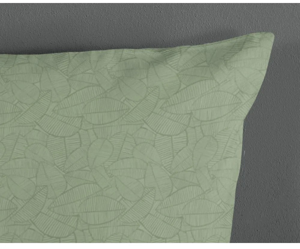 Зелено единично памучно детско спално бельо 140x200 cm Samba – Good Morning