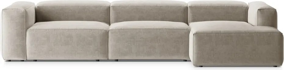 Бежов ъглов диван (десен ъгъл) Bergamo – Cosmopolitan Design