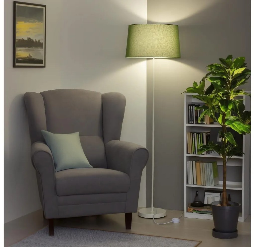 Brilagi - LED подова лампа CERIA 1xE27/40W/230V диам. 45 см зелена/бяла