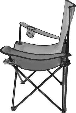 Сгъваем риболовен стол с подлакътници и поставка за напитки