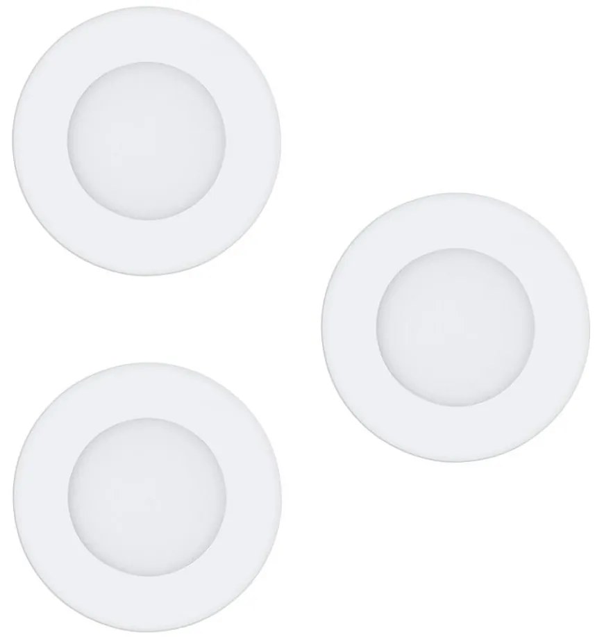 Eglo 97111 - Комплект от 3 вградени LED осветителни тела FUEVA-RW 1xLED/2,8W/230V