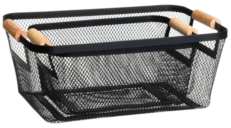 Телени метални кошници в комплект от 2 бр. 33x21x14 cm – Casa Selección