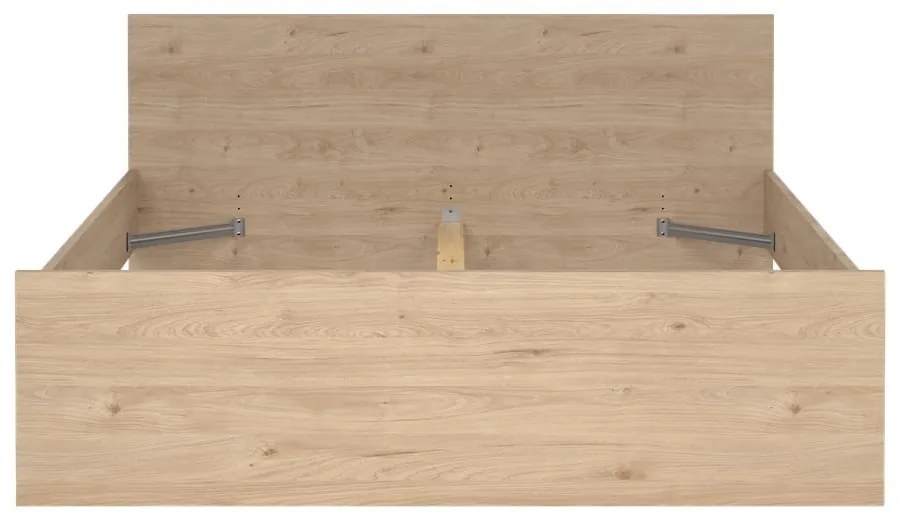 Двойно легло от декор от дъб в естествен цвят 160x200 cm Naia – Tvilum