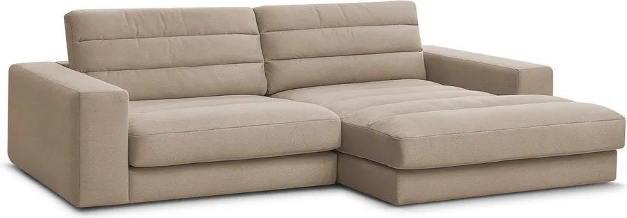 Кафяво-сив кадифен ъглов диван (десен ъгъл) Sierra – Bobochic Paris