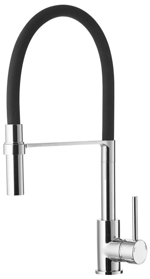 ALVEUS 1129024 - Смесител ELIA 45 см с гъвкава чучур хром/черен