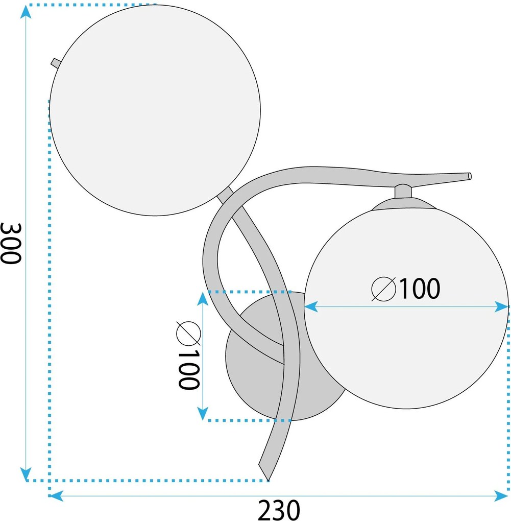Аплик LED G132-2W Gold
