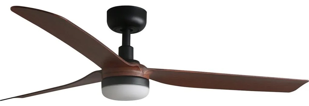 FARO 33817WT-21 - LED Димируем вентилатор PUNT M LED/18W/230V кафяв/черен Ø 132 см WT + д.у.