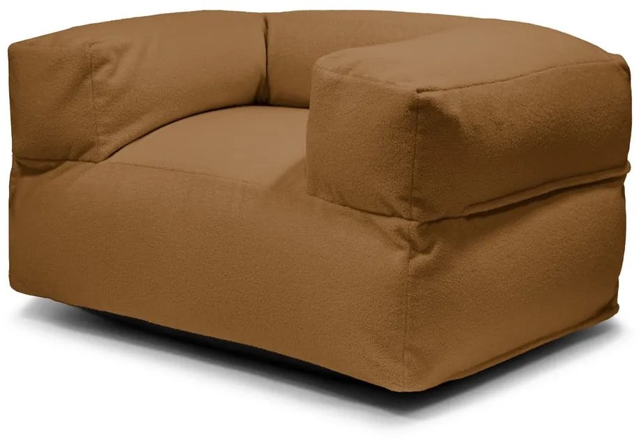 Кафяв пуф от букле MooG – SLOWDOWN