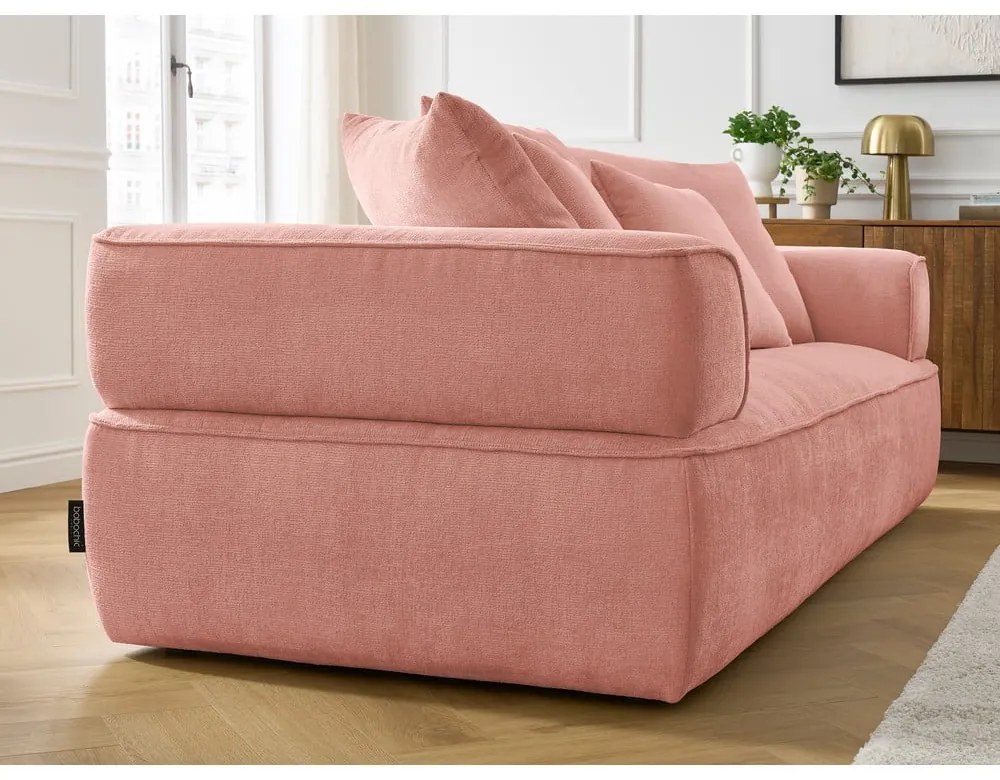 Розов шенилов диван 237 cm Whesley – Bobochic Paris