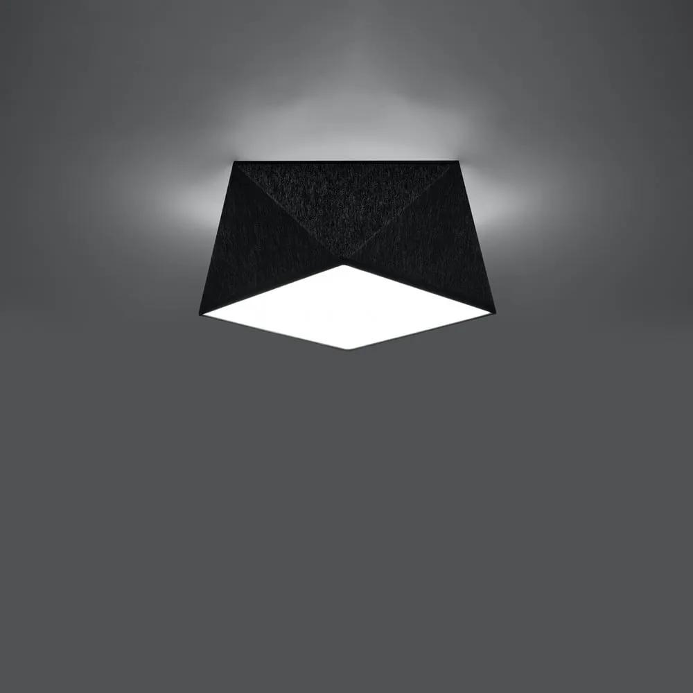 Черно осветително тяло за таван 25x25 cm Koma – Nice Lamps