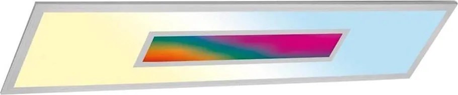 LED RGBW димируем панел LED/20W/230V, сребрист + дистанционно управление