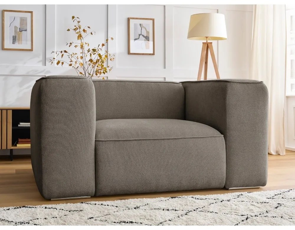 Сиво-бежово кресло Zephyr – Bobochic Paris