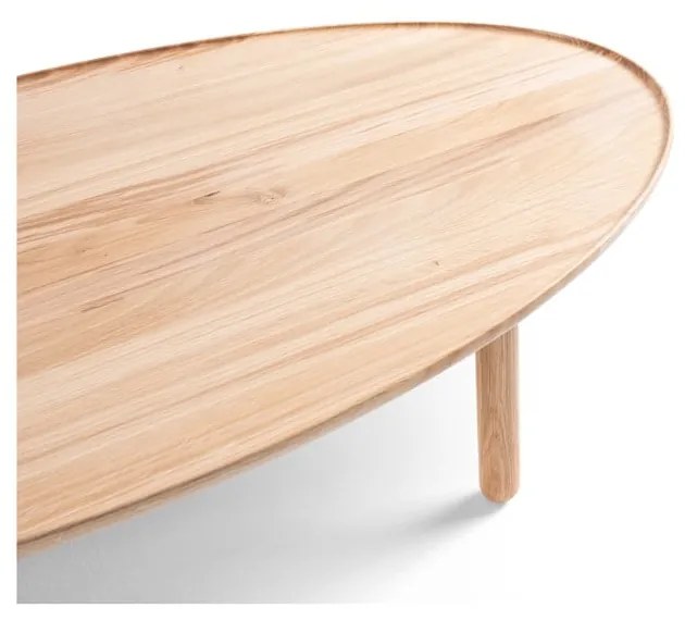 Дъбова маса за кафе в естествен цвят 80x150 cm Mu - Gazzda