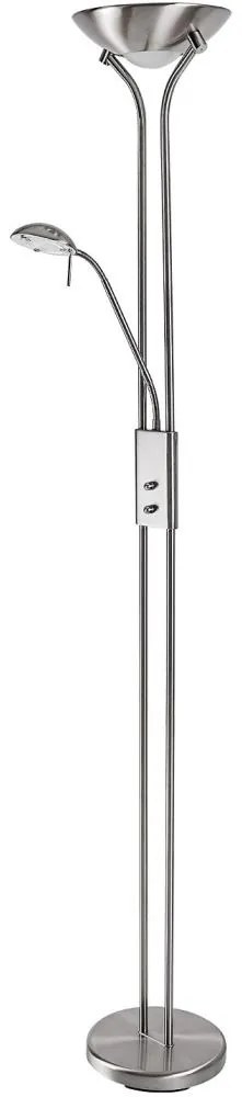 Brilagi - Димируема подова лампа SCARLETT 1xR7s/230W/230V+1xG9/40W матов хром