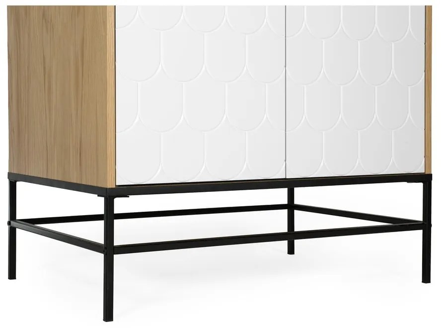 Бял гардероб 80x190 cm Lia - Woodman