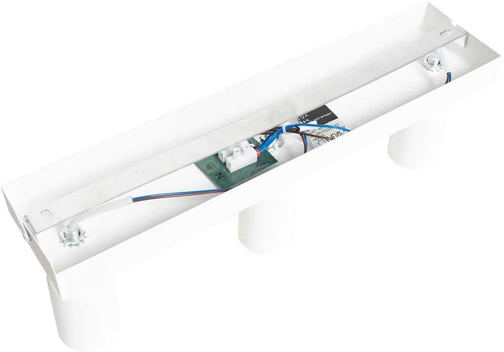 Модерен прожектор бял правоъгълен 3-светлина - Facil