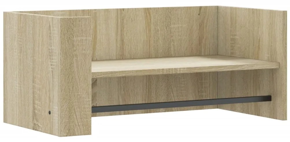 848453 vidaXL Стенен рафт, дъб сонома, 70,5x35x30,5 см, инженерно дърво