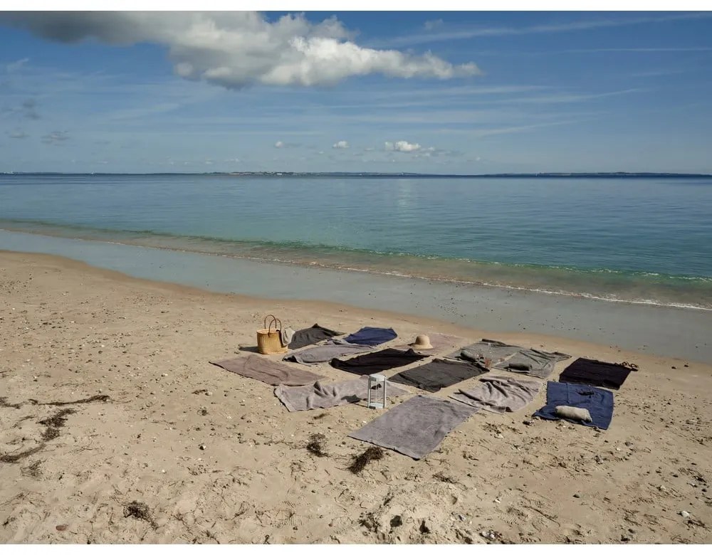 Сиво-кафява памучна кърпа 140x70 cm Classic - Zone