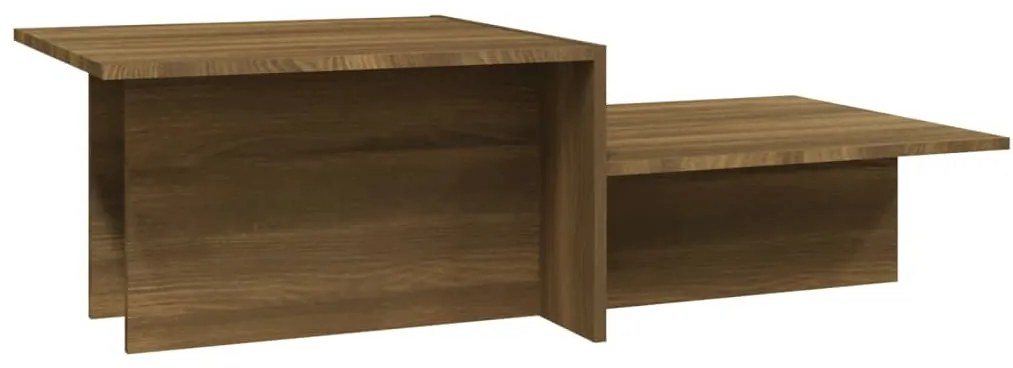 815148 vidaXL Маса за кафе, кафяв дъб, 111,5x50x33 см, инженерно дърво