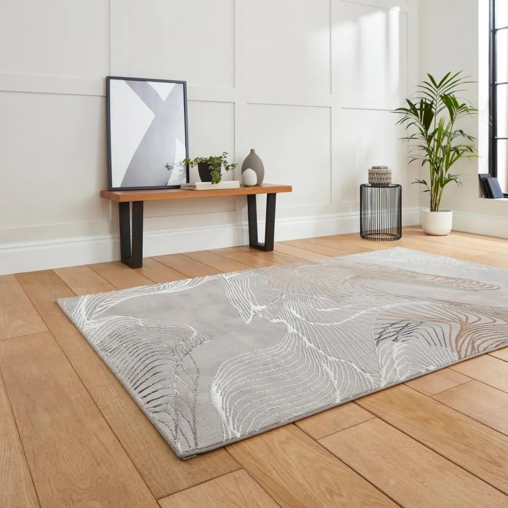 Сиво-сребърен килим 170x120 cm Creation - Think Rugs