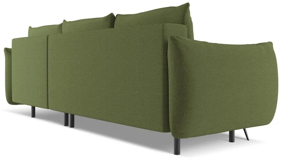 Зелен ъглов диван (десен ъгъл) Malie – Makamii